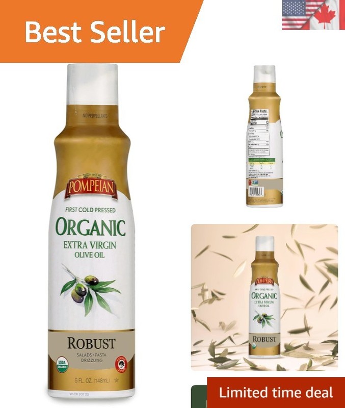 Organic Extra Virgin Olive Oil Cooking Spray – 5 Fl Oz, Healthy & Delicious