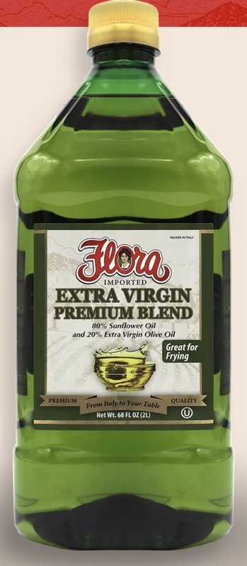 ( pack 2) Flora Extra Virgin Premium Blend Cooking Oil 2L 68 fl oz Italian Style