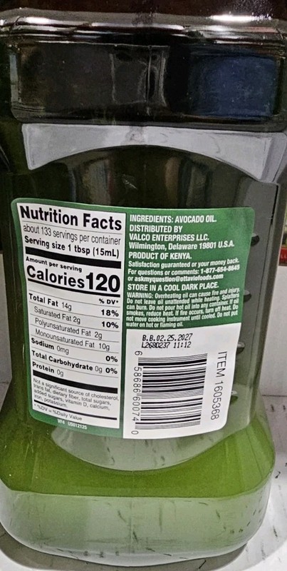 Ottavio Avocado Oil, 68 fl oz / 2 Liters Kosher Grill, Salad, Fry Exp 2027 gallery