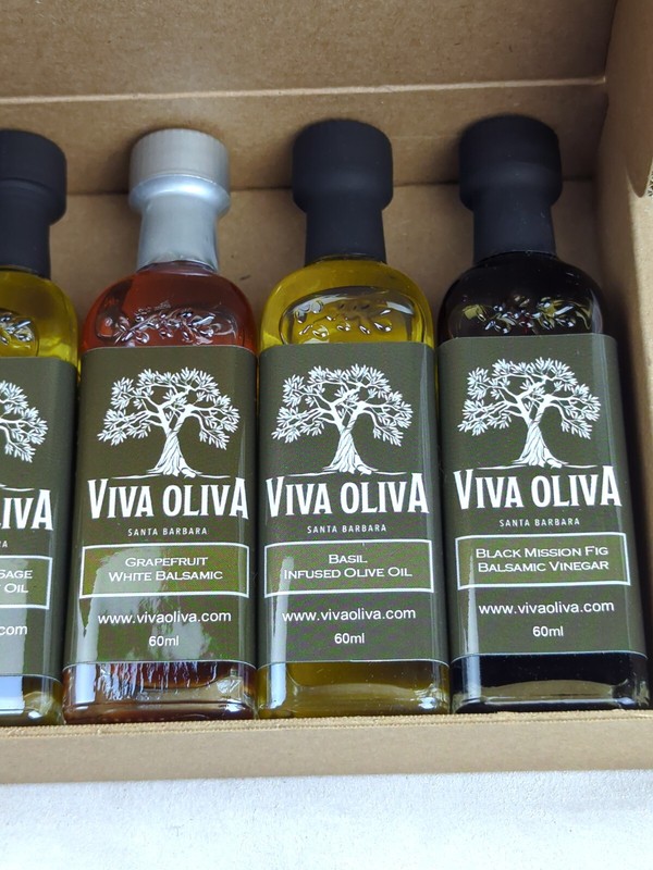 VIVA OLIVA 6 60ml 2oz Variety Gift Set, Premium Flavored Olive Oils & Vinegars gallery