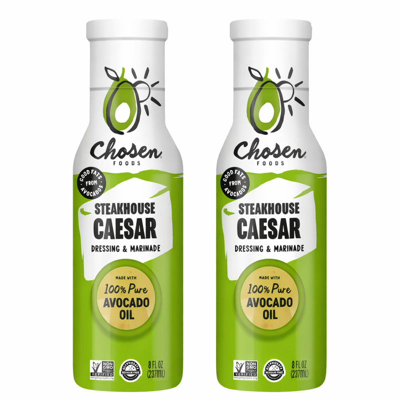 (pack of 2)Steakhouse Caesar Dressing and Marinade Avocado Oil 8 fl Oz Each….