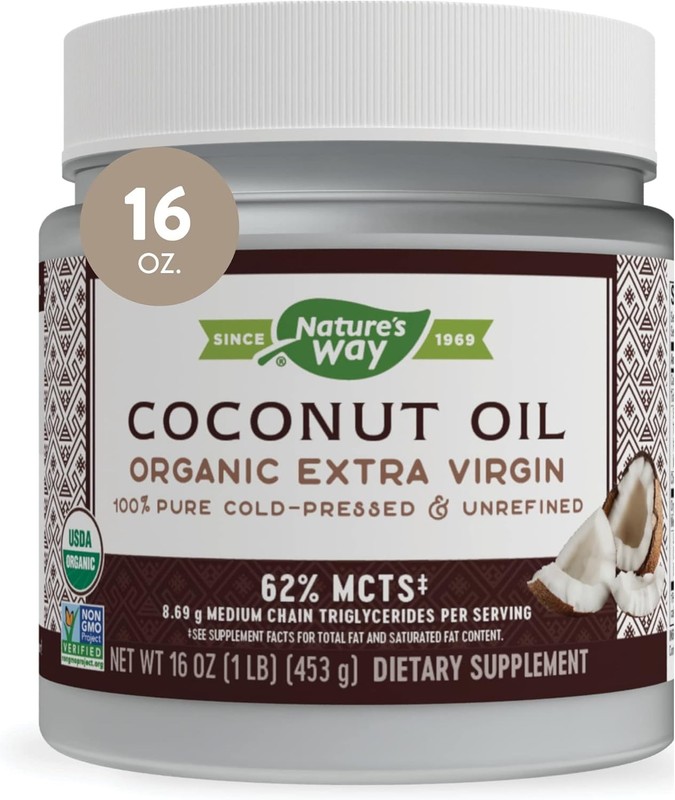Organic Extra Virgin Coconut Oil 16 oz - Gluten-Free & Non-GMO Cooking Essential gallery