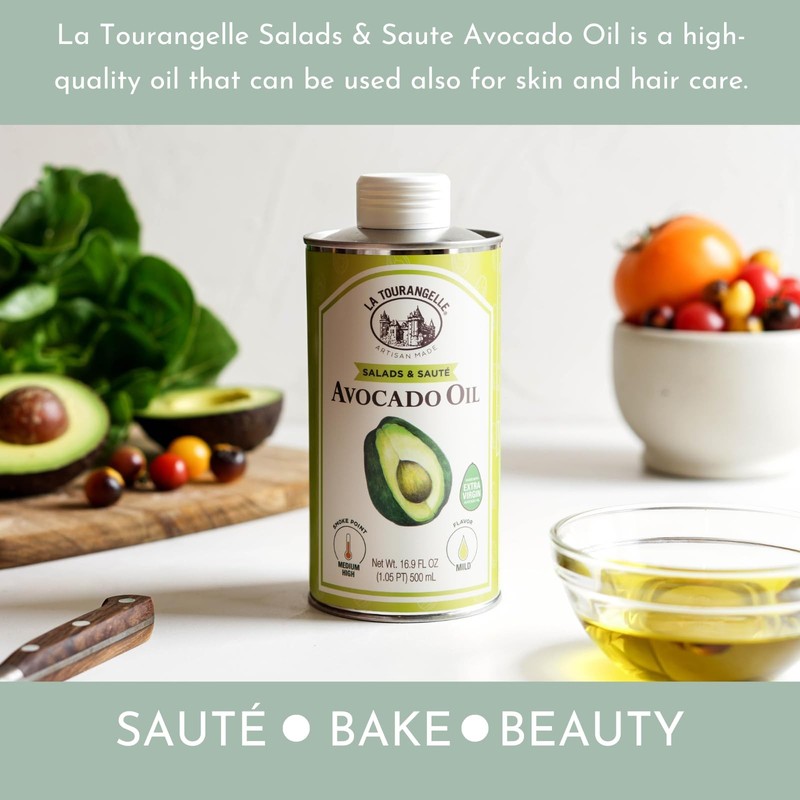 La Tourangelle Avocado Oil 16.9 Fl Oz, AllNatural, Artisanal, Great for Salad... gallery