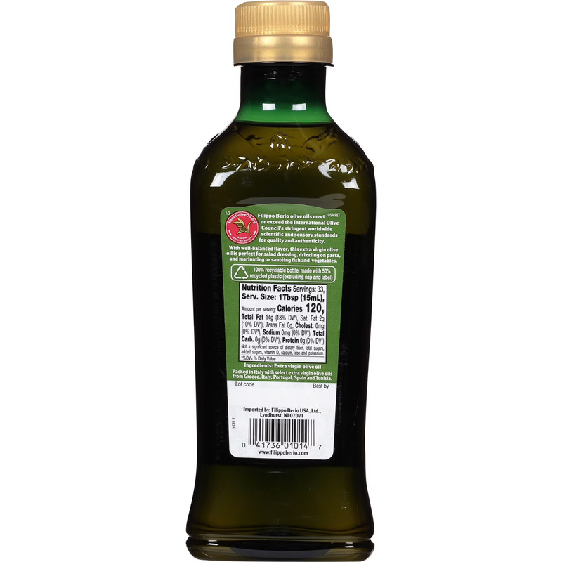 Filippo Berio Extra Virgin Olive Oil 16.9 fl oz gallery
