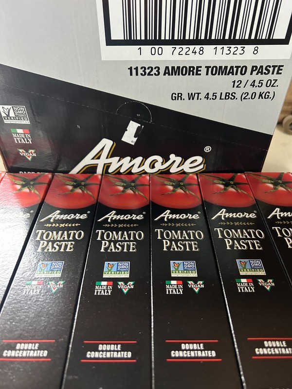 12-PACK LOT Amore Tomato Paste Sauce 4.5 Ounce Tube Authentic Italian Flavor gallery