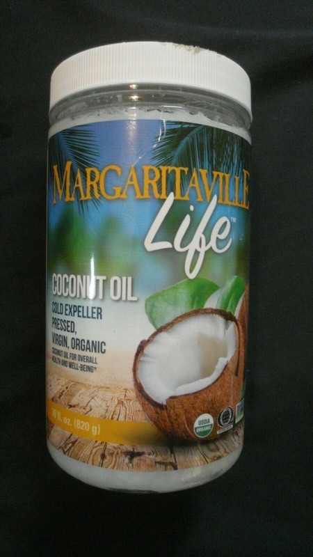 Margaritaville Life Coconut Oil Cold Expeller Pressed, Virgin, Organic 30 Oz @3