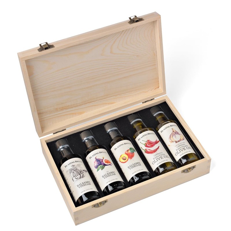 Blazing Bella Foodie Combo – Balsamic Vinegar and Olive Oil Sampler Set – Whi…