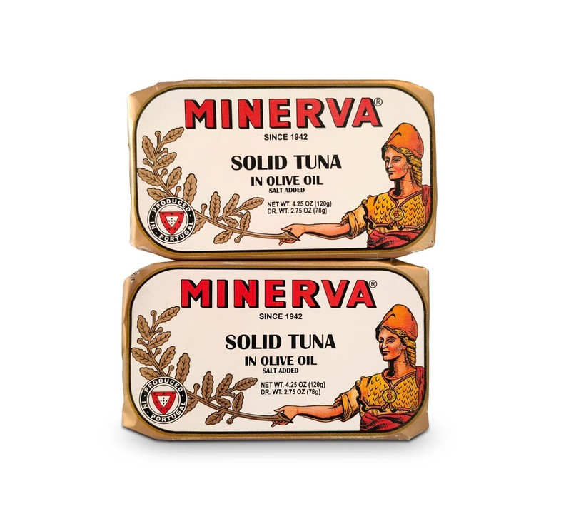 Minerva Premium Canned Tuna in Olive Oil with Sea Salt - 4.25 oz Pack of 12 gallery