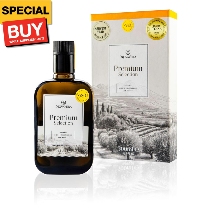 Premium High Polyphenol Rich Olive Oil(Up to 600 MG/KG), USDA Organic Drinking E