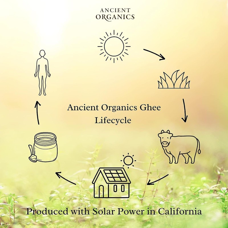 Ancient Organics Ghee - Organic Grass Fed Butter, 28 Ounce (Pack of 2) gallery